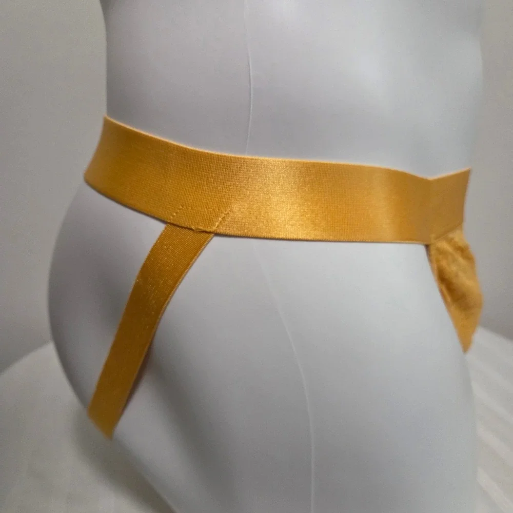 Cosabella Luxury Italian Men's Lace Jock Strap Designer Underwear Taaja Mango